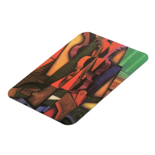 ヴァイオリンとギターby Juan Gris, Cubism Artヴィンテージ マグネット (左側)