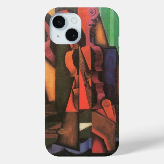 ヴァイオリンとギターby Juan Gris, Cubism Artヴィンテージ Case-Mate iPhoneケース (裏面)