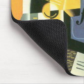 ヴァイオリンとグラスbyフアン・グリス,ヴィンテージ・キュービズム マウスパッド (コーナー)