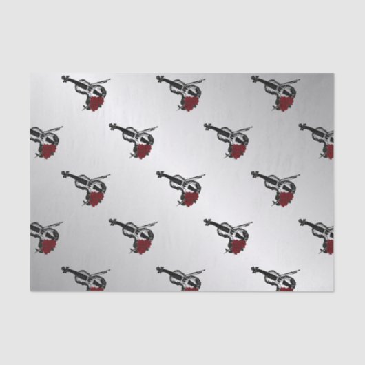 ヴァイオリンとバラシルバー 薄葉紙 (正面)