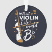 ヴァイオリンなしの休日Bフラット オーナメント (裏面)