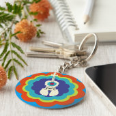 ヴァイオリンのキーチェーン – - 60sカラーバースト キーホルダー (側面)