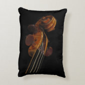 ヴァイオリンのスクロールアクセント枕 アクセントクッション (裏面(縦))