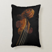 ヴァイオリンのスクロールアクセント枕 アクセントクッション (正面(垂直))