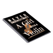 ヴァイオリンの贈り物ソリで少女を甘く見ない ノートブック (右側)