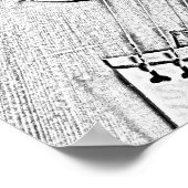 ヴァイオリンまたはヴィオラインクスケッチポスター ポスター (角)