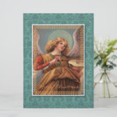 ヴァイオリンを使ったクリスマスエンジェル 招待状 (スタンド正面)