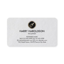 ヴァイオリンアイコンヴァイオリンのプレミアム名刺