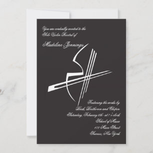 ヴァイオリンインプレッションのリサイタル招待状 招待状