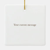 ヴァイオリンエレガントとボークラシカルミュージックパーソナライズされた セラミックオーナメント (裏面)