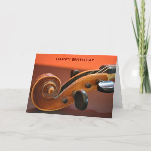 ヴァイオリンクラシカルミュージカル楽器誕生日 カード