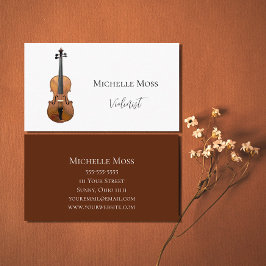 ヴァイオリンクラシカル音楽バエレガントルガンディ 名刺