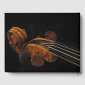 ヴァイオリンスクロール誕生日パーティーゲストブック ゲストブック (裏面)