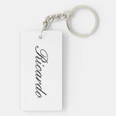 ヴァイオリンスケッチまたはミュージシャン用キーチェーン キーホルダー (裏面)