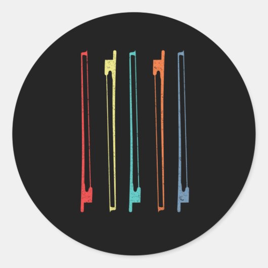 ヴァイオリンスティックヴィリニスト楽器オーケストラギフト ラウンドシール (正面)