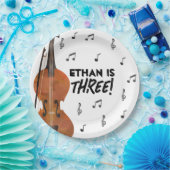 ヴァイオリンテーマ誕生日パーティー紙プレート ペーパープレート (パーティー)