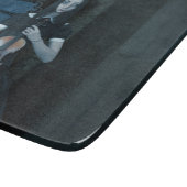 ヴァイオリンビクトリアンダークファンタジーを持つゴシック色の少女 カッティングボード (角)