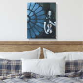 ヴァイオリンビクトリアンダークファンタジーを持つゴシック色の少女 キャンバスプリント (インサイチュ (寝室))