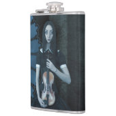 ヴァイオリンビクトリアンダークファンタジーを持つゴシック色の少女 フラスク (左)