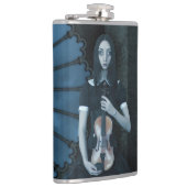 ヴァイオリンビクトリアンダークファンタジーを持つゴシック色の少女 フラスク (右)