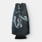 ヴァイオリンビクトリアンダークファンタジーを持つゴシック色の少女 ボトルクーラー (裏面)