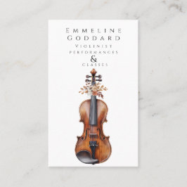 ヴァイオリンフローラヴァイオリン音楽先生ミュージシャン 名刺