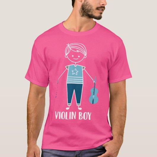 ヴァイオリンボーイ – ミュージシャンバイオリン奏者Viol Tシャツ (正面)