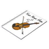 ヴァイオリンミュージシャン先生カスタム ノートブック (左側)