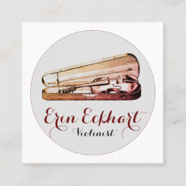 ヴァイオリンミュージシャン スクエア名刺