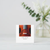 ヴァイオリンミュージシャン スクエア名刺 (スタンド正面)