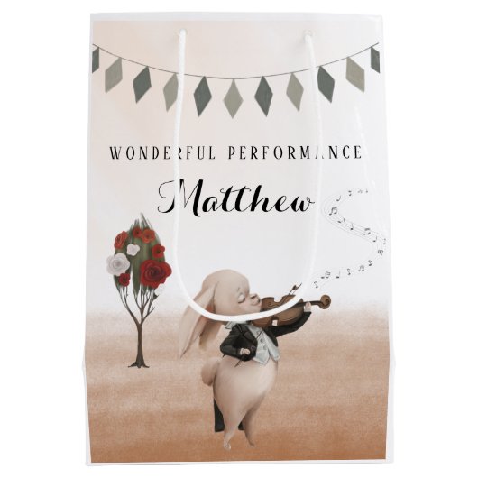 ヴァイオリンワンダフル演奏抱き枕 ミディアムペーパーバッグ (裏面)