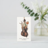 ヴァイオリンヴィンテージフローラヴァイオリンミュージシャン先生 名刺 (スタンド正面)