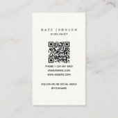 ヴァイオリンヴィンテージフローラヴァイオリンミュージシャン先生 名刺 (裏面)