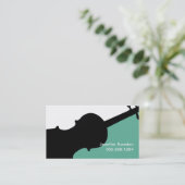 ヴァイオリン先生プレイヤースタジオ音楽ミュージシャン 名刺 (スタンド正面)