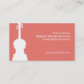 ヴァイオリン先生プレイヤーミュージックスタジオミュージシャン 名刺 (裏面)