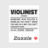 ヴァイオリン名詞定義ヴァイオリン奏者誕生日 シール (シート)