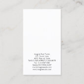 ヴァイオリン奏者ヴァイオリン音楽ミュージシャン 名刺 (裏面)