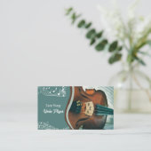 ヴァイオリン奏者 – ヴァイオリン先生 名刺 (スタンド正面)