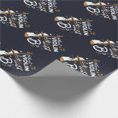 ヴァイオリン引用文なしの生活はフラット ラッピングペーパー (角)