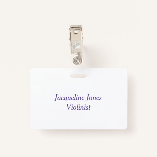 ヴァイオリン弦オーケストラパーソナライズされたのネームバッジ バッジ (裏面クリップ)