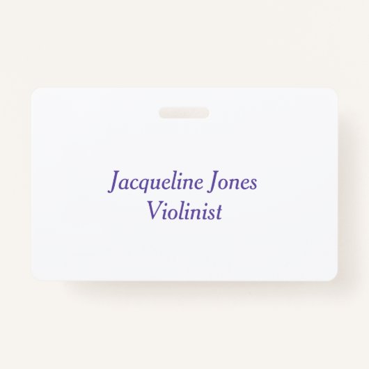 ヴァイオリン弦オーケストラパーソナライズされたのネームバッジ バッジ (裏面)