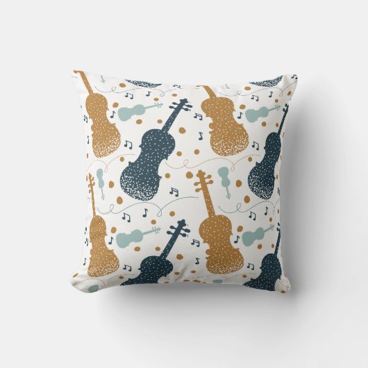 ヴァイオリン弦楽器楽団 クッション (正面)