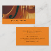 ヴァイオリン弦、プロフェッショナルヴァイオリン 名刺 (正面/裏面)