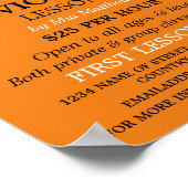 ヴァイオリン弦、ヴァイオリン広告レッスン ポスター (角)