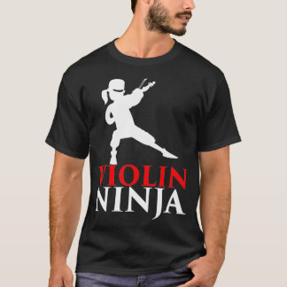 ヴァイオリン忍者ヴァイオリン奏者ミュージックラバーギフトプレ Tシャツ