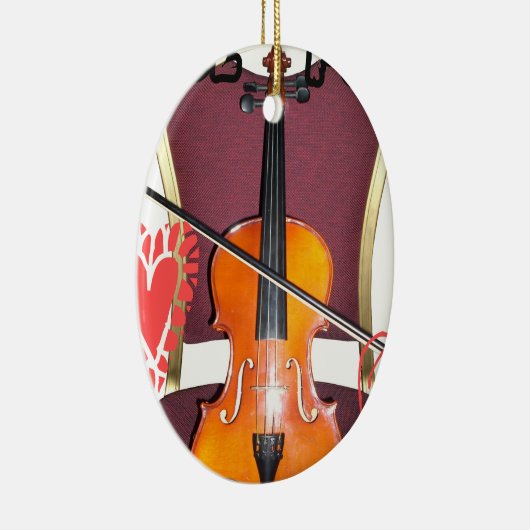 ヴァイオリン愛ハクナ又田の音 セラミックオーナメント (右)