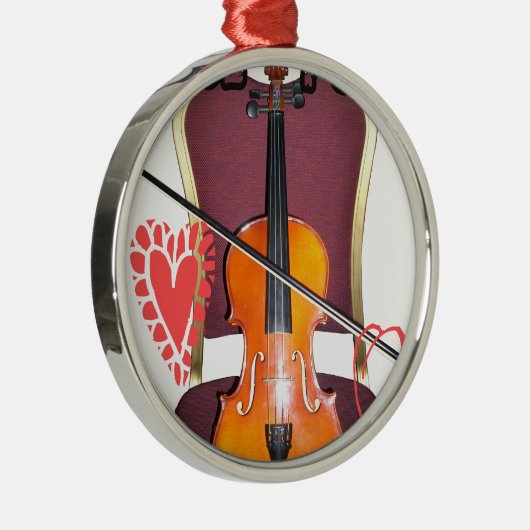ヴァイオリン愛ハクナ又田の音 メタルオーナメント (右)