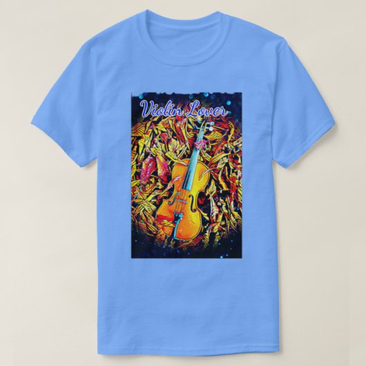 ヴァイオリン愛好家2 Tシャツ (デザイン正面)