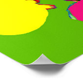 ヴァイオリン抽象細胞 ポスター (角)