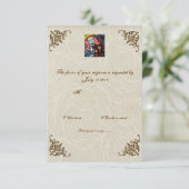 ヴァイオリン男の死んだ結婚式の日RSVP 出欠カード (スタンド正面)